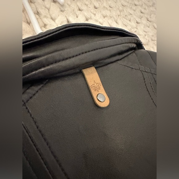 Mackage exclusively for Aritzia XS/TP Lambskin Black leather moto jacket - Picture 12 of 12